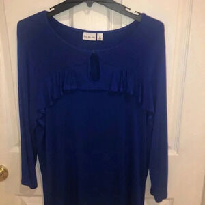 Kim Rogers / royal blue top / xlg